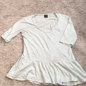 Left of center peplum top